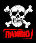 RANCID - SKULL CROSS BONES W/ RANCID 1" BUTTON