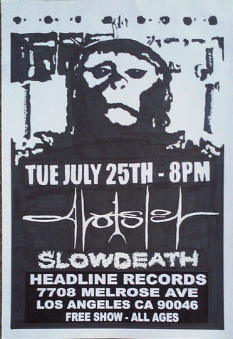 HEADLINE FLYER - AVULSION / SLOWDEATH