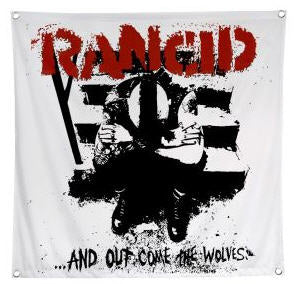 RANCID - AND OUT COME THE WOLVES FABRIC FLAG BANNER