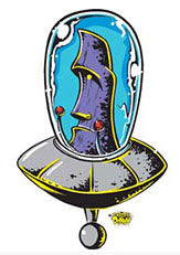 DIRTY DONNY STICKER - COSMIC MOAI