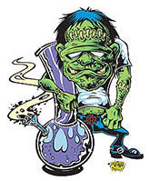 DIRTY DONNY STICKER - GANGA GHOULIE