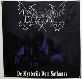 MAYHEM - DE MYSTERIIS DOM SATHANAS FABRIC FLAG BANNER