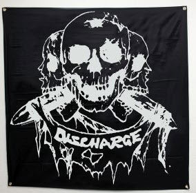 DISCHARGE - BORN TO DIE FABRIC FLAG BANNER