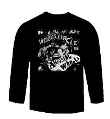 ABRASIVE WHEELS - VICIOUS CIRCLE LONG SLEEVE TEE SHIRT