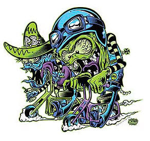 DIRTY DONNY STICKER - MINI BIKE GANG