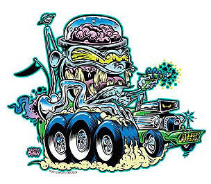DIRTY DONNY STICKER - MOON BUGGY