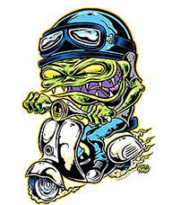 DIRTY DONNY STICKER - SCOOTER GOBLIN