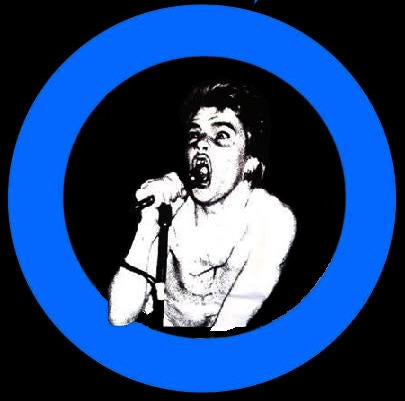 GERMS - DARBY CRASH W/ BLUE CIRCLE 1" BUTTON