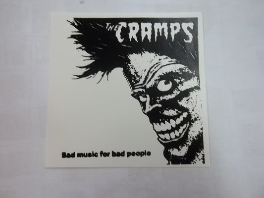 CRAMPS - BAD MUSIC FOR BAD PEOPLE STICKER