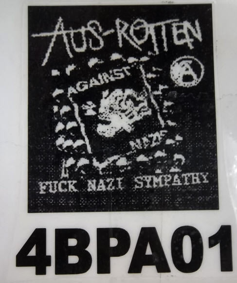 AUS ROTTEN - FUCK NAZI SYMPATHY BACK PATCH