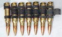 BULLET STRIP OF 7 - M60 FULL BRASS (WITH X/LINK)