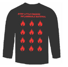 STIFF LITTLE FINGERS - INFLAMMABLE MATERIAL LONG SLEEVE TEE