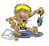 DIRTY DONNY STICKER - SURF FIEND
