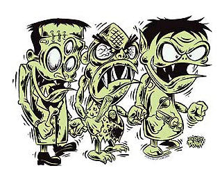 DIRTY DONNY STICKER - WIND UP MONSTERS