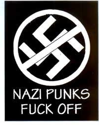 1" BUTTON - NAZI PUNKS FUCK OFF