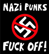 1" BUTTON - NAZI PUNKS FUCK OFF #2