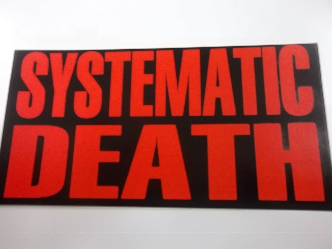 SYSTEMATIC DEATH - SYSTEMATIC DEATH STICKER