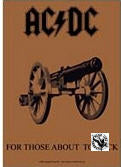 AC/DC - FOR THOSE ABOUT TO ROCK FABRIC FLAG BANNER