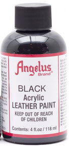 Angelus Leather Paint Black Acrylic