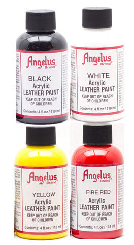 ANGELUS LEATHER PAINT PACK OF 4 ACRYLIC