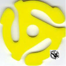 YELLOW SNAP IN 45RPM ADAPTERS (PACK OF 5)