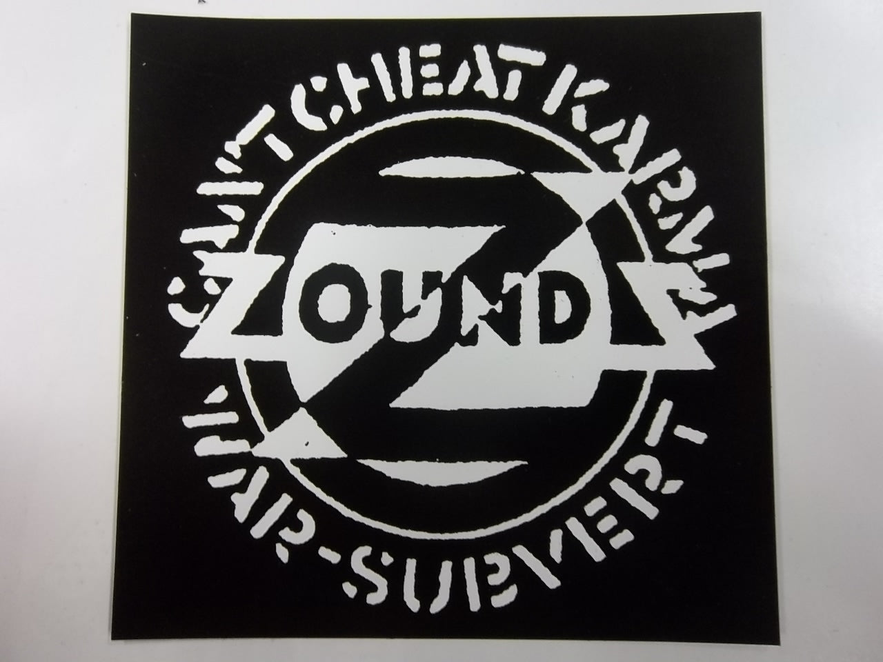ZOUNDS - CAN'T CHEAT KARMA STICKER