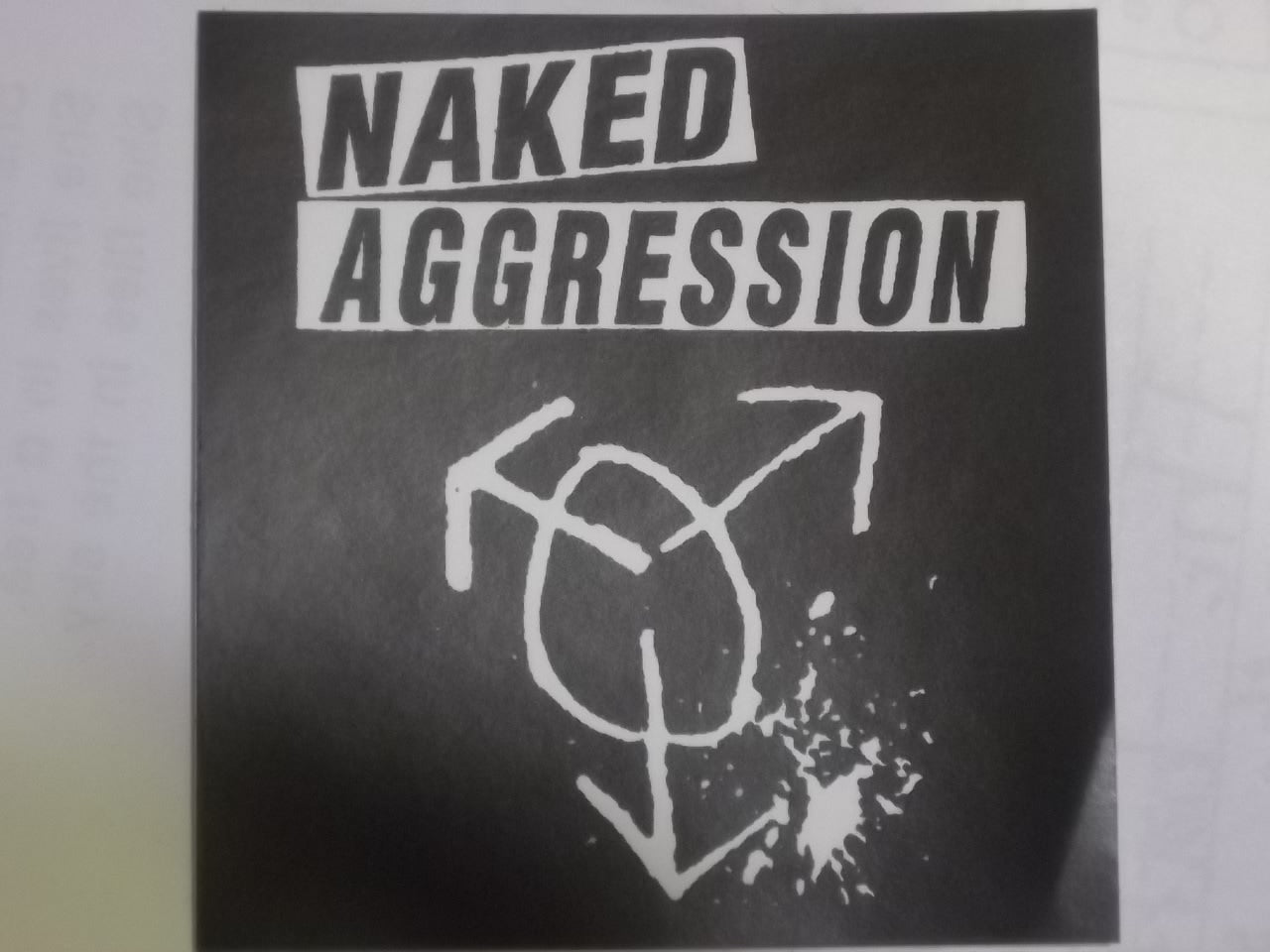 NAKED AGGRESSION - LOGO STICKER