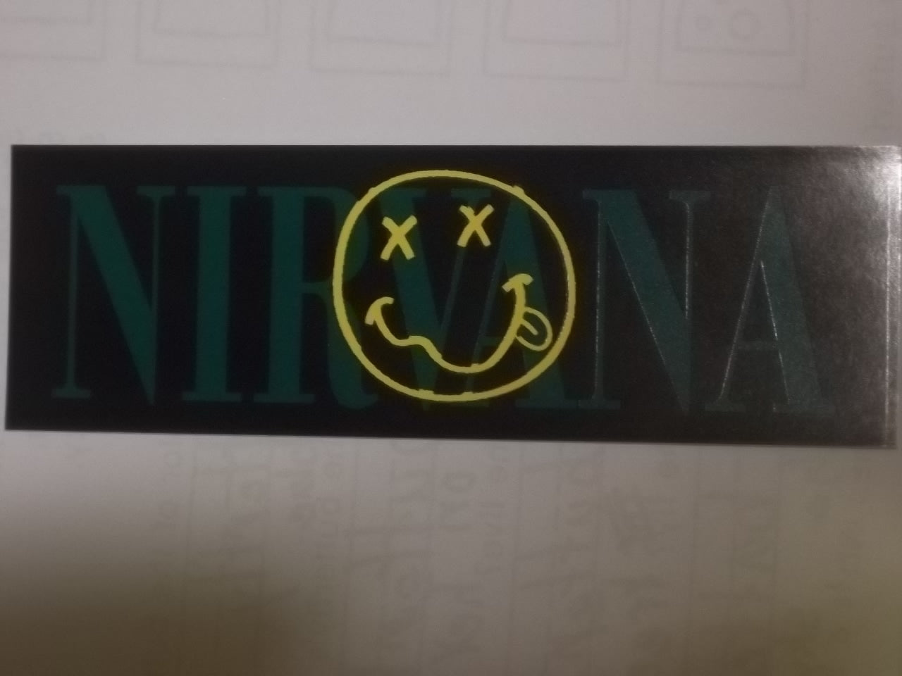NIRVANA - NIRVANA + LOGO BUMPER STICKER