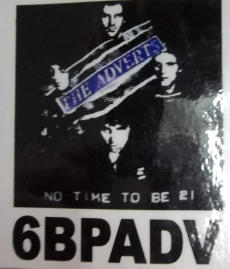ADVERTS - NO TIME TO BE BACK PATCH