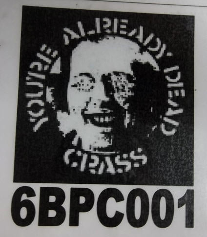CRASS - YOU'RE ALREADY DEAD BACK PATCH