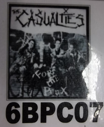 CASUALTIES - FOR THE PUNX BACK PATCH