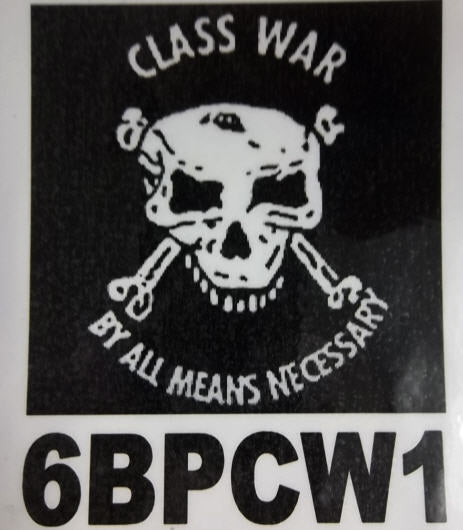 BACK PATCH - CLASS WAR BY ALL MEANS NECESSARY BACK PATCH