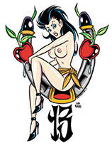 ALAN FORBES STICKER - LUCKY 13