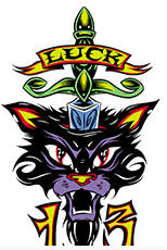 ALAN FORBES STICKER - LUCKY CAT