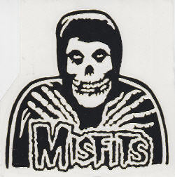 MISFITS - GHOST RUBOFF STICKER