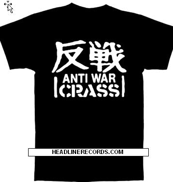 CRASS ANTI WAR TEE SHIRT – Headline Records
