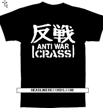 CRASS - ANTI WAR TEE SHIRT