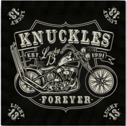 BANDANA - LUCKY 13 THE KNUCKLE