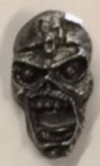 IRON MAIDEN - 3D SKULL METAL PIN