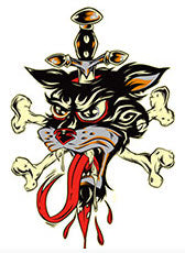 ALAN FORBES STICKER - FAST CAT