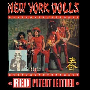 NEW YORK DOLLS - RED PATENT LEATHER 1" BUTTON