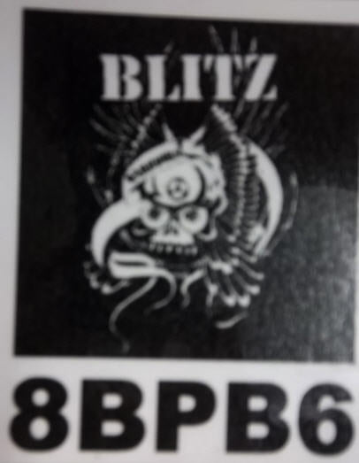 BLITZ - WARRIORS LOGO BACK PATCH