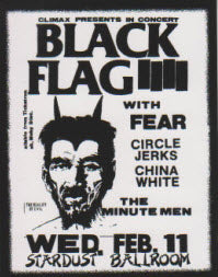 STICKER - FLYER BLACK FLAG / FEAR STICKER