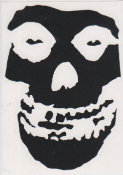 MISFITS - SKULL RUBOFF STICKER