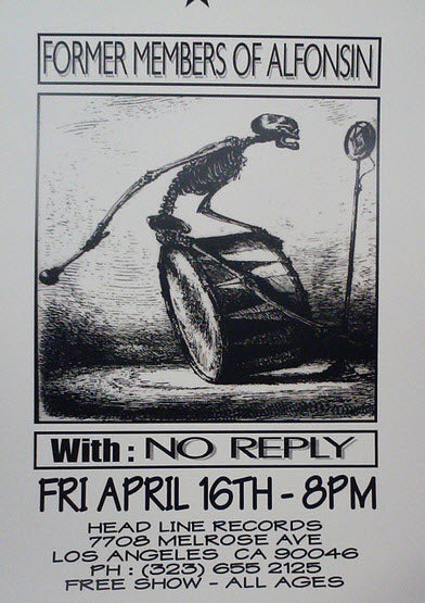 HEADLINE FLYER - FORMER MEMBERS OF ALFONSIN / NO REPLY