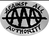 AGAINST ALL AUTHORITY - LOGO STICKER