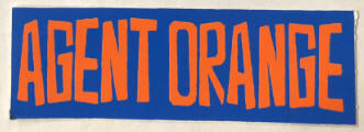 AGENT ORANGE - AGENT ORANGE STICKER
