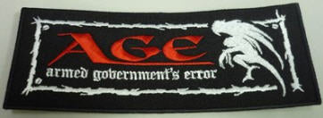 AGE - ARMED GOVERNMENT'S ERROR EMBROIDERED PATCH