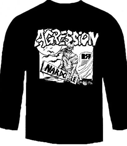 AGRESSION - UNDERGROUND RAILROAD LONG SLEEVE TEE SHIRT