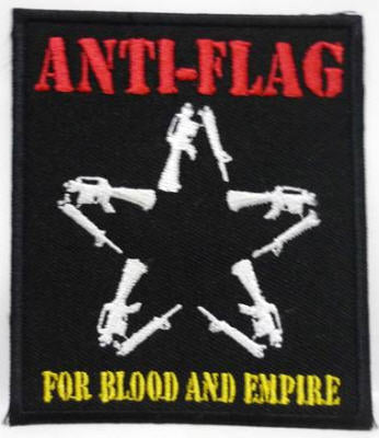 ANTI FLAG - FOR BLOOD & EMPIRE EMBROIDERED PATCH